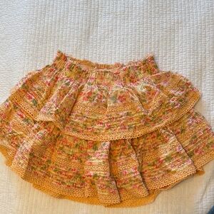 Aerie Floral Lace Trim Mini Skirt